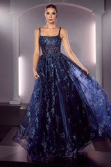 **Cinderella Divine J840: Enchanting Glitter Prom Gown for Unforgettable Nights**