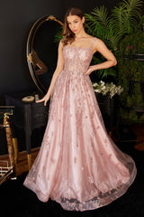 **Cinderella Divine's Tonal Glitter Goddess Gown for Enchanting Evenings**