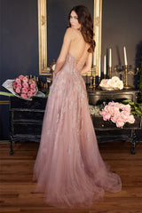 Cinderella Divine: Enchanting Strapless Gown for Unforgettable Moments (J852)