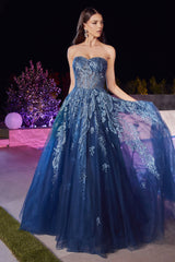 **Cinderella Divine J852: Enchanting Strapless Gown for Unforgettable Occasions**