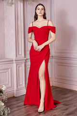 **Cinderella Divine KV1057: Enchanting Off-the-Shoulder Trumpet Gown for Unforgettable Moments**