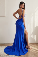 **Cinderella Divine: Enchanting Crystal-Embellished Gown for Unforgettable Occasions**