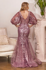 Enchanting Elegance: Cinderella Divine's Timeless Long Gown for Unforgettable Occasions