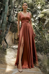 **Cinderella Divine's Enchanting Satin Gown: Embody Elegance and Allure**