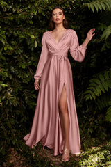 Enchanting Satin Elegance: Cinderella Divine 7475 Dress for Unforgettable Occasions