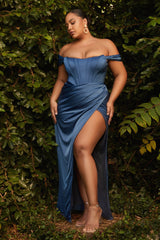 Cinderella Divine: Enchanting Off-Shoulder Gown for Special Occasions