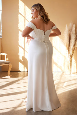 **Shneu's Timeless Elegance: Off-the-Shoulder Wedding Dress for Romantic Brides**