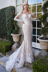 Cinderella Divine's Enchanting Illusion Gown: Captivating Elegance for Your Special Day