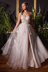 Enchanting One-Shoulder Bridal Gown by Seraphina: Ethereal Elegance for Your Special Day