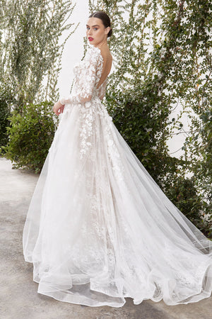 Cinderella Divine A1067W: Embody Timeless Elegance with Intricate Lace