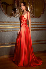 Cinderella Divine Celestial Charm: Captivating Cowl Neckline and A-Line Silhouette