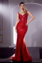 Cinderella Divine CB119: Shimmering Rhinestone Mermaid Gown for Unforgettable Occasions