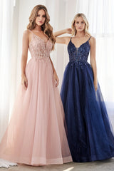 Cinderella Divine CD0154: Enchanting Beaded Tulle Gown for Unforgettable Occasions