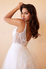 **Cinderella Divine's Ethereal Aline Bridal Gown: Radiate Beauty on Your Special Day**