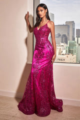 Cinderella Divine J810: Shimmering Sequins and Sheer Enchantment for Special Occasions