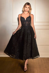**Cinderella Divine: The Shimmering A-Line Dress for Unforgettable Occasions**
