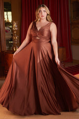 Allure's Enchanting Satin Dress: Sophistication Meets Glamour for Women