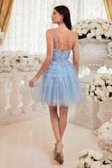 Enchanting Pleated Short Dress for Unforgettable Occasions by Cinderella Divine