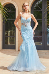 **Cinderella Divine's Dreamy Lace Mermaid Gown: Enchanting Elegance for Special Occasions**