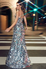 Cinderella Divine's Paillette Fitted Gown: Shimmering Elegance for Unforgettable Occasions