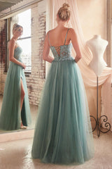 Enchante Your Nights with Cinderella Divine's Lace and Tulle Ballgown