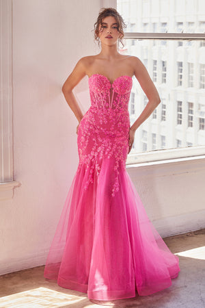 **Cinderella Divine Strapless Mermaid Gown: A Divine Enchantment for Special Occasions**