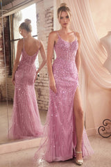 Captivating Sequin Enchantment: Cinderella Divine's Dazzling Diva Gown
