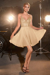 Cinderella Divine's Shimmering A-Line Chiffon Dress: A Dream Come True for Every Occasion