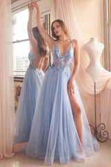 Cinderella Divine: Enchanting A-Line Tulle Gown for Unforgettable Moments
