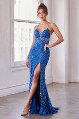 **Cinderella Divine: Shimmering Sequin Gown for Enchanting Occasions**