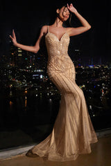 Cinderella Divine: Sparkle and Shimmer in the Fitted Rhinestone Gown
