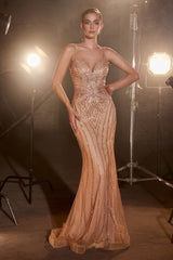 Cinderella Divine: Sparkle and Shimmer in the Fitted Rhinestone Gown