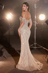 Cinderella Divine's Enchanting Off-the-Shoulder Gown for Unforgettable Occasions
