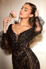 Enchanted Glamour: Cinderella Divine's Shimmering Mermaid Dress