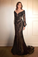 Captivating Mermaid: Cinderella Divine's Shimmering CD864 Dress