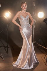 **Cinderella Divine: Captivating Fitted Glitter Gown for Unforgettable Nights**