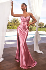 Cinderella Divine: Strapless Fitted Gown for Divine Occasions