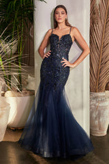 Ethereal Elegance: Cinderella Divine's Shimmering Mermaid Gown