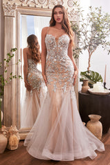 Ethereal Elegance: Cinderella Divine's Shimmering Mermaid Gown
