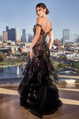 Enchanting Iridescent Sequin Gown by Cinderella Divine for Unforgettable Occasions