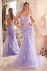 Enchanting Mermaid Gown: Cinderella Divine's Divine Embellished Masterpiece