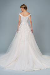 **GLS by Gloria GL1800: Enchanting Off-the-Shoulder Gown for Unforgettable Occasions**