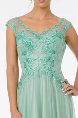 Captivating Goddess: Shimmering Lace Gown by GLS for Unforgettable Occasions