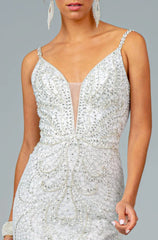 **GLS by Gloria Shimmering Metallic Tulle Gown: Elegance and Glamour for Every Occasion**