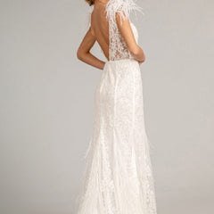 **GLS by Gloria Sequined Lace Mermaid Gown: Shimmering Elegance for Special Occasions**