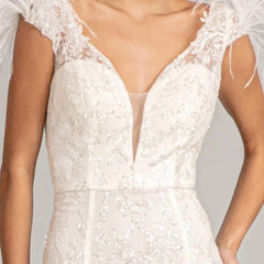 **GLS by Gloria Sequined Lace Mermaid Gown: Shimmering Elegance for Special Occasions**