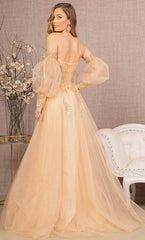 **Captivating Shimmer: GLSbyGloria GL3118 Gown for Unforgettable Occasions**