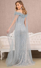 GLS by Gloria's Enchanted Off-the-Shoulder Gown: Captivate with Elegance