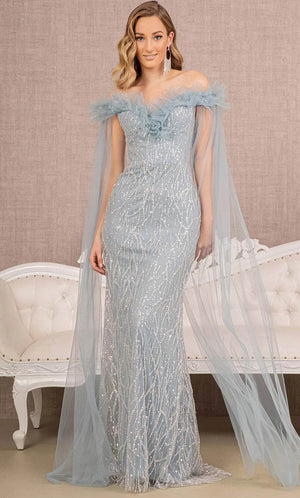 GLS by Gloria's Enchanted Off-the-Shoulder Gown: Captivate with Elegance