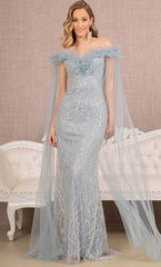 GLS by Gloria's Enchanted Off-the-Shoulder Gown: Captivate with Elegance